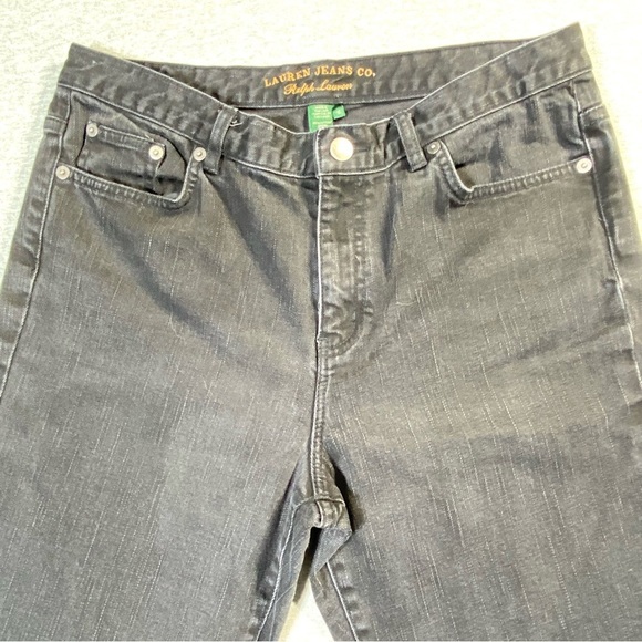 LRL Ralph Lauren Jeans Womens Sz 10 Black Classic Bootcut Mid Rise Casual Denim - Picture 3 of 14
